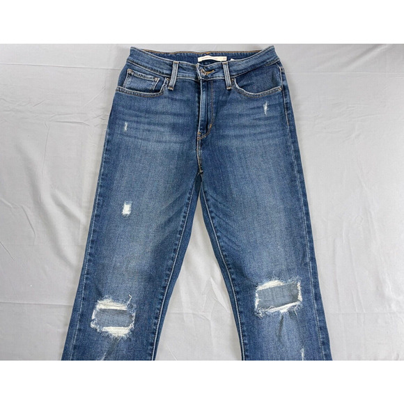 Levi's Denim - Levis 721 High Rise Skinny Destroyed Stretched Denim Jeans. Women's 28, GUC!!